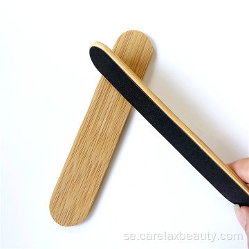Naturlig bambu sandpapper nagelfil